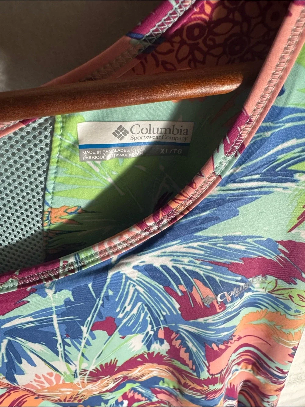 Columbia PFG Tropical Print Freezer Tank Dress Size XL